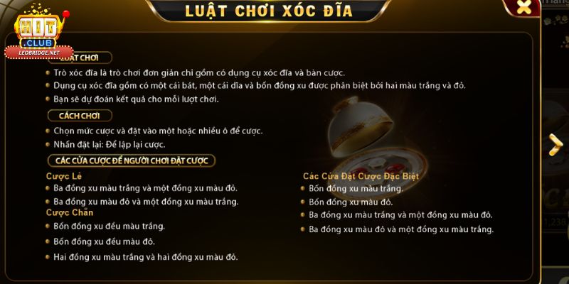 Tìm hiểu chung về xóc đĩa online Hit club 